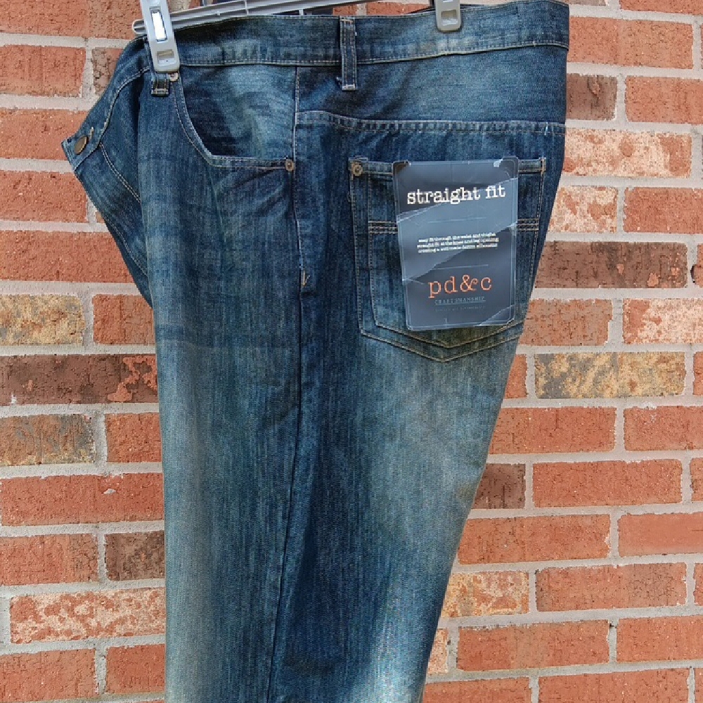 PD&C Men's Straight Jeans in Dark Blue